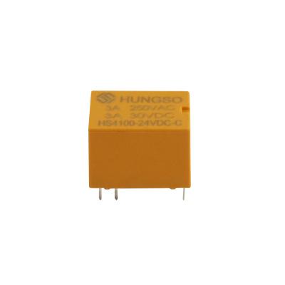 China Hungso Mini Power PCB Sealed Relay HS4100-24V 1Z for sale