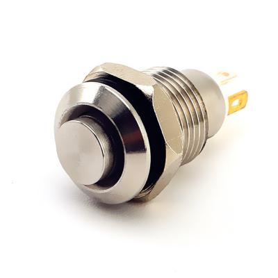 China Door Bell Mini 10mm Metal Push Button Switch Start Motor Waterproof Momentary Reset Button 8mm for sale