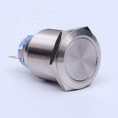 China Door Bell Metal Door Access Push Button Momentary Waterproof 22mm Auto Start Switch for sale