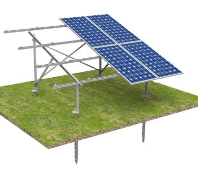 China Solar Power System Galvanized Steel Solar Panel Ground Support Structure for sale