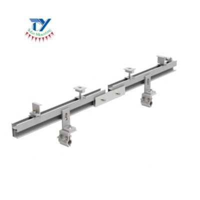 China Easy Install Solar Powered Aluminum Metal Roof Rack System Solar Racking Bracket for sale