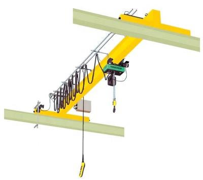 China Single Beam Crane With Hook 10 Ton Ce Certificate Monorail Radio Remote Control Electric Crane Overhead Bridge Crane for sale