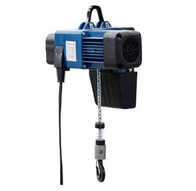 China Euro design cargo lifting electric chain hoist 300kg 0.5ton with motorized trolley for sale