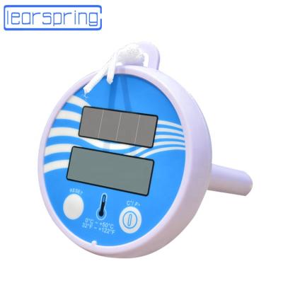 China 120F/50C Swimming Pool Wireless Thermometer Digital Floating Thermometer with Solar Panel for sale