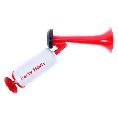 China 2022 Plastic Hand Push Air Horn Cheering Match Party Air Horn High Tone for sale