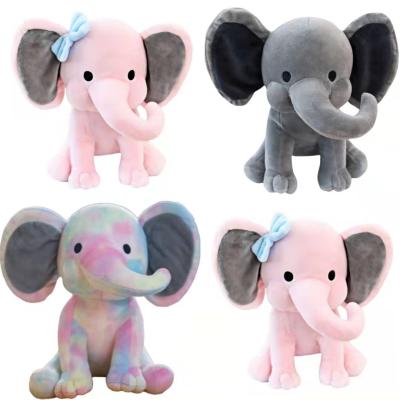 China Children's Toys Wholesale Baby Sleeping Comfort with Export Elephant Gray Stuffed Elephant Plush Toys Dolls for sale