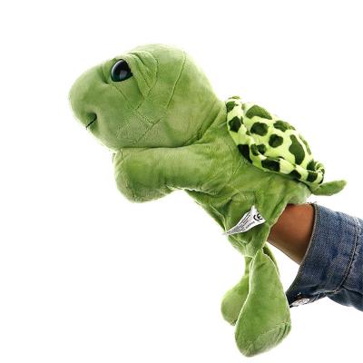 China Customized New Design Kindergarten Puppet Plush Toy Baby Soothe Toy Family Kawaii Sea Turtle Hand Puppet Kawaii Soft Stuffed For Kids Gift for sale