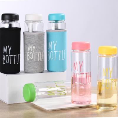 China 500ml drinking BPA free AS plastic water bottle, my bottle water bottle for sale