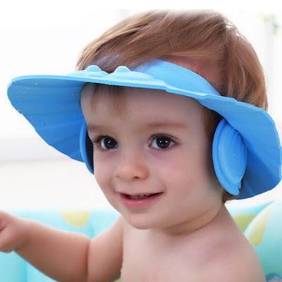 China Sustainable Baby Washing Bathing Cap Kids Shampoo Shower Cap For Kids Care for sale