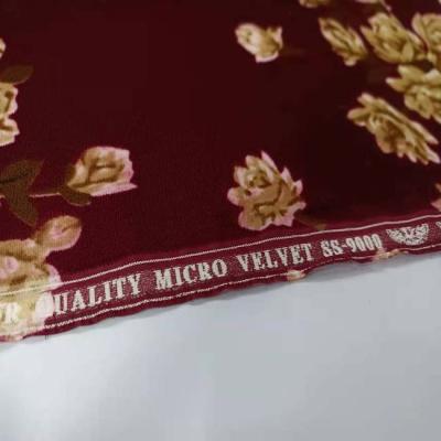 China Phoenix Tear-Resistant Micro Velvet 9000 Soft Dyed Pattern Plain Dyed Fabric for sale