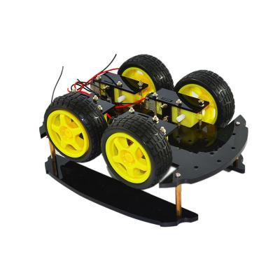 China DIY TOY Multifunction 4WD Infrared Controlled Smart Chassis Robot Car Kit for sale