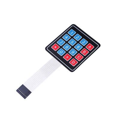 China Telecom Equipment 4X4 Matrix Row 16 Membrane Keypad Main Keypad For Arduino for sale