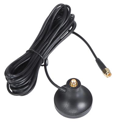 China Factory Supply ABS Car Black Mount Antenna Magnetic Wifi 2.4G 4G Base With 1.5m Extension Cable for sale