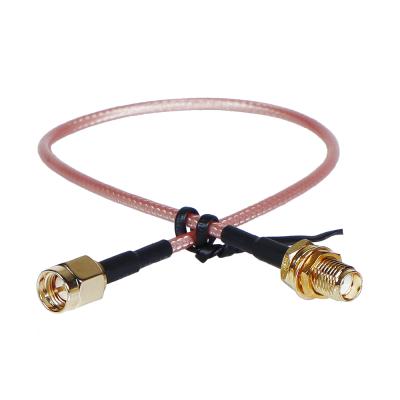 China RF Customized Connector RG316 SMA Female To SMA Male Extension Connecting Cable Coaxia Cable for sale