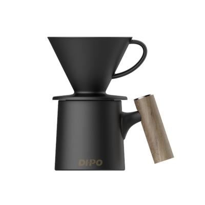 China DHPO 2021 New Design V60 Viable Ceramic Pour Over Coffee Spout With Ceramic Cups for sale