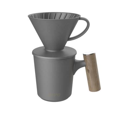 China DHPO Ceramic Multifnctional Sustainable Newcomer Pour Over Coffee Spout With Ceramic Cups for sale