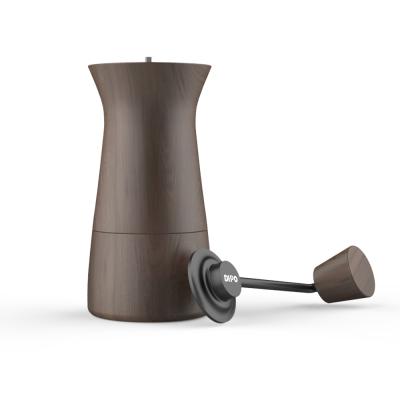 China DHPO New Design Eco-friendly Manual Side Coffee Grinder Wooden Material Inside 304 Stainless Steel Material for sale