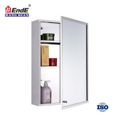 China Storage Bath Room Wall Hanging Vanity Mirror Cabinet Modern High Quality Stainless Steel Waterproof Bathroom Cabinet for sale