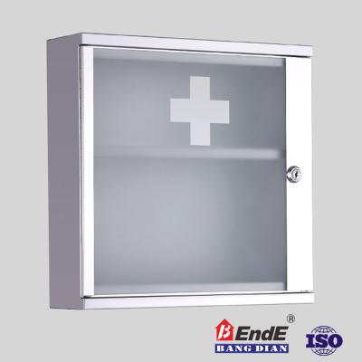 China Wall Mounted Household Medicine Cabinet Stainless Steel Small Medicine Cabinet for sale