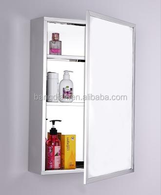 China Bright Material Wholesale Stainless Steel Bathroom Mirror Cabinet for sale