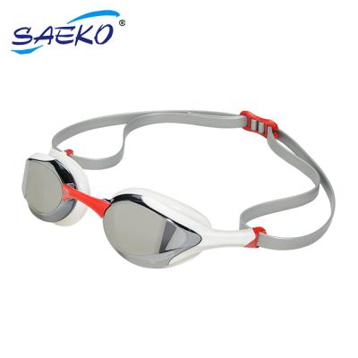 China Patent Design SAEKO Stylish Advanced Swim Goggles Mirror Anti Fog Triathlon Swimming Goggles for sale