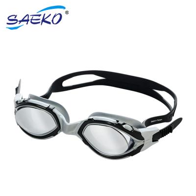 China SAEKO Pool Glass Water Sport Goggles Fashion Swimming One Piece Goggles for sale