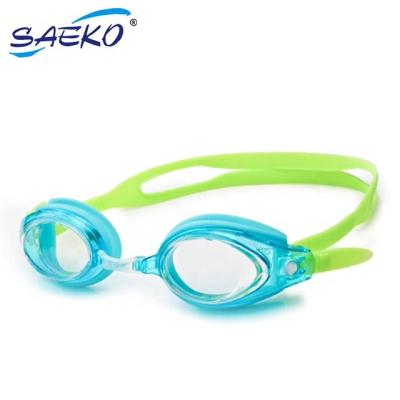 China SAEKO Safety Swim Goggles Anti-Fog Anti-Fog Kids Swimming Goggles Silicone for sale