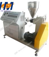 China Plastic Conical Twin Screw Extruder PVC For Pipe Profile Sheet Extrusion for sale