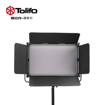 China Tolifo 3200K-5600K Adjustable Color Temperature Led Video Light Panel With Barndoors For Live Show GK-2016B pro for sale