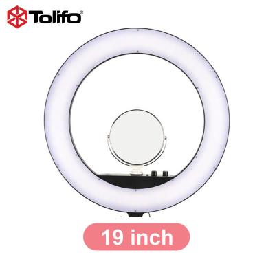 China Tolifo 18 RGB Ringlight 19 Inches Super Bright Bicolor LED Ring Light R-1948RGB To Drip Fill Lighting R-1948RGB for sale