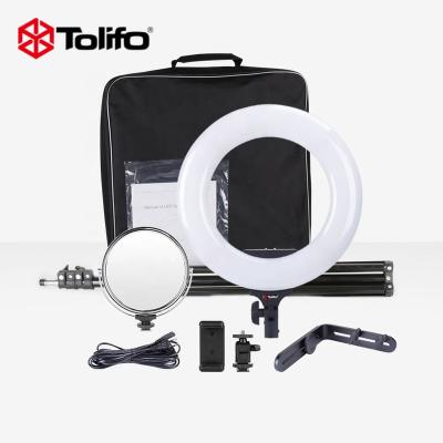 China Tolifo 18 inch 3200-5600K LED Photography Ring Light with Carry Bag R-40B AC for sale