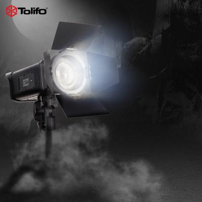 China Tolifo 5600k Ra95 60W Floodlight Studio LED Fresnel Visual Light With Barndoor FL-60S for sale