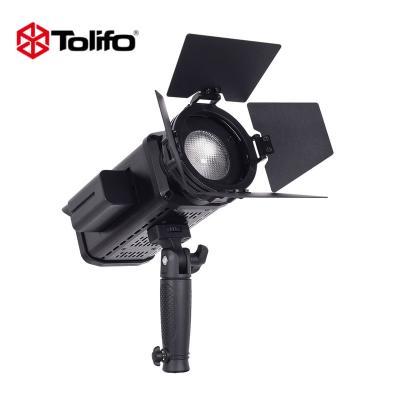 China Tolifo High Brightness 60W CRI COB LED Fresnel Continuous Video Light High For Studio Lighting With Metal Housing FL-60S for sale