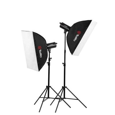 China High Quality Professional Aluminum Alloy Shell Tolifo 1200w Photo Strobe Lighting Accessories Studio Flash Kit for sale