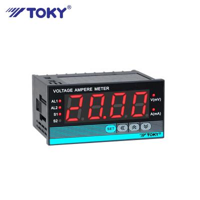 China Toky Multi Channel Input AC & DC Rs485 Volt Meter Panel Meter Smart Current Amp Metering 2 Loop Analog Digital Voltmeter DL8-IRC18V200 B for sale