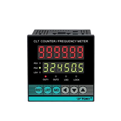 China CL7-RC60 2 Alarm Digital Meter Toky Factory Outlet Digital Electronic Pulse Counter for sale