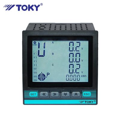 China Multi-function electric 3 phase lcd display 3 phase 4 wire digital electricity meter with rs485 modbus DW9L for sale