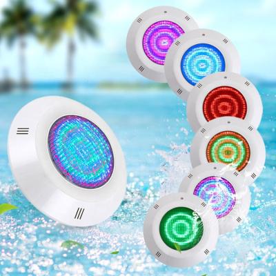 China 12V IP68 Waterproof ABS Multi Color Changing Par56 RGB Wall Mounted Swimming Pool Underwater Led Light for sale