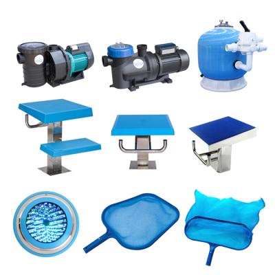 China Factory Wholesale Stainless Steel Overflow Full Set Small Eco - Friendly Swimming Pool Accessories for sale