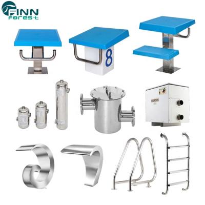 China Luxury Stainless Steel Swimming Pool Accessories Pool Wall Skimmer Pool Pump and Sand Filters for sale