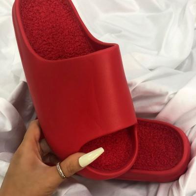 China Cushioning Custom Plain Yezzy Logo Men Yeezy Slides Footwear Custom Wholesale Fashion Sandals Slides for sale