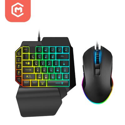 China Waterproof Professional Manufacture Cheap Customized Internet Cafe Bar Mini Rgb Keyboard Mouse Combo Gaming for sale