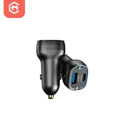 China Palladium 52w Portable QC4.0+QC3.0 Type C USB Car Adapter Fast Charging Power Car Charger For Iphone Tablets for sale