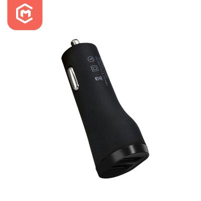 China Portable Mini Dual USB Interface Car Adapter Output Port Cell Phone 1A 2 Car Chargers for sale