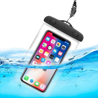 China Arm Bank With Lanyard Universal Waterproof Dry Bag Mobile Phone Cover Bottom Water Case For Iphone X Xs Max for sale