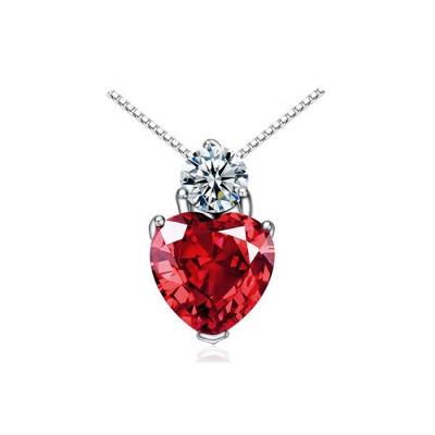 China JCA Heart Cubic Zirconia Environmental Friendly Diamond 925 Sterling Silver Pendant Jewelery for sale