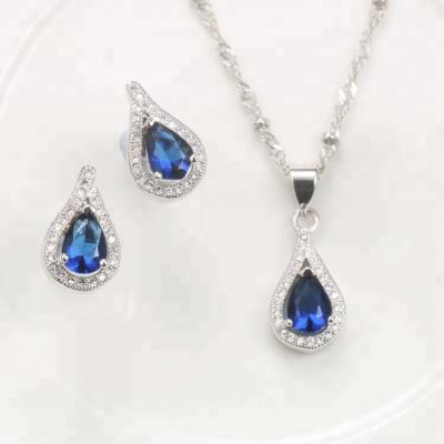 China Eco - Friendly Fashion Teardrop Shaped Jewelry Set For Wedding for sale