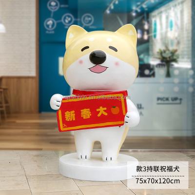 China China Custom Resin Crafts Resin Fiberglass Animal Seat Statue for sale