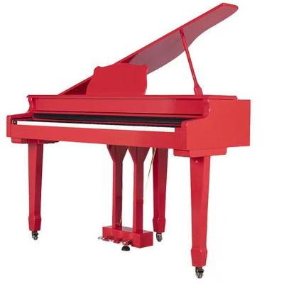 China Red Digital Baby Grand Piano With Piano Bench Red for sale