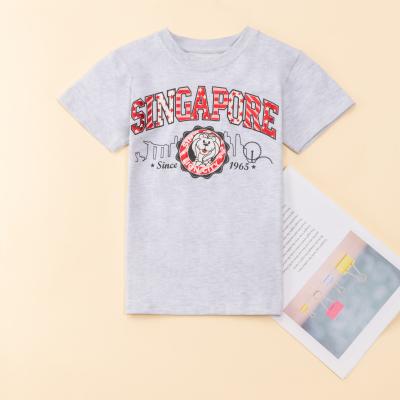 China 100% Cotton Anti-Shrink Custom Wholesale Custom Graphic T-shirt Short Sleeve Printing Boys T-shirts Factory OEM OEM Children Clothing for sale